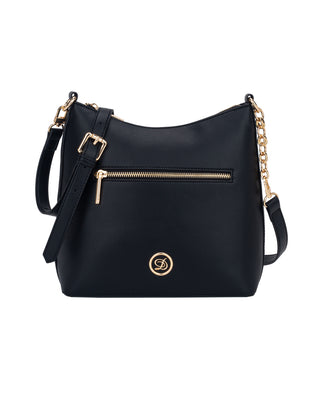 Aspen Curved Crossbody Bag | Black