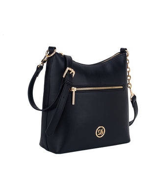Aspen Curved Crossbody Bag | Black
