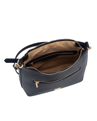Aspen Curved Crossbody Bag | Black