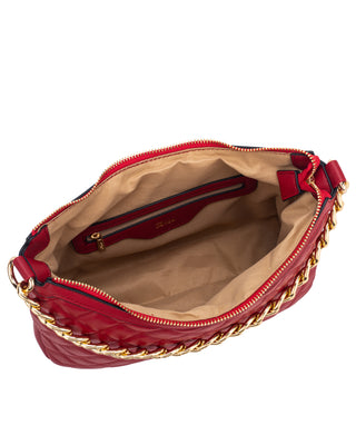 Innsbruck Quilted Hobo Bag | Red