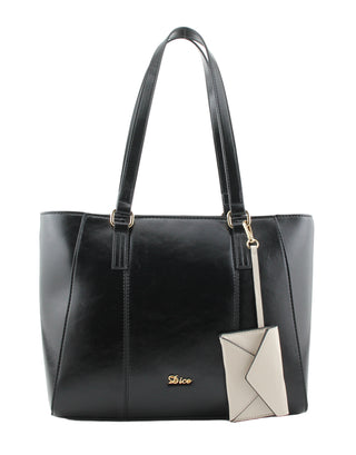 Lunar Tote & Mini Purse Bag | Black