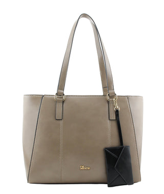 Lunar Tote & Mini Purse Bag | Taupe