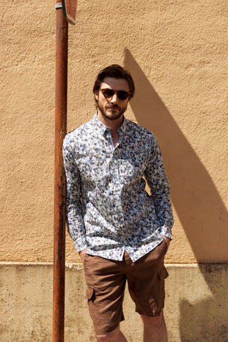 Steven Floral Shirt | Snow White