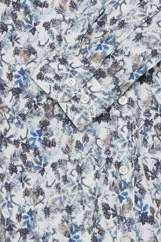 Steven Floral Shirt | Snow White