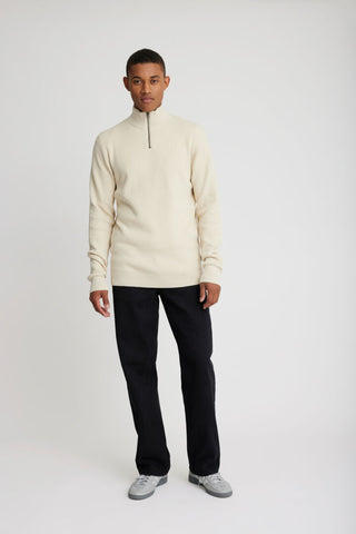 Badal Half Zip  | Oyster Grey