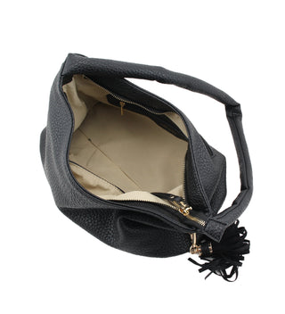 Jeanne Medium Shoulder Bag | Black