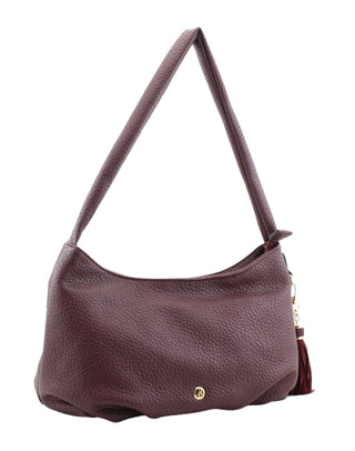 Jeanne Medium Shoulder Bag | Burgundy