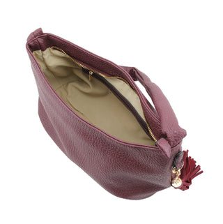 Jeanne Medium Shoulder Bag | Burgundy