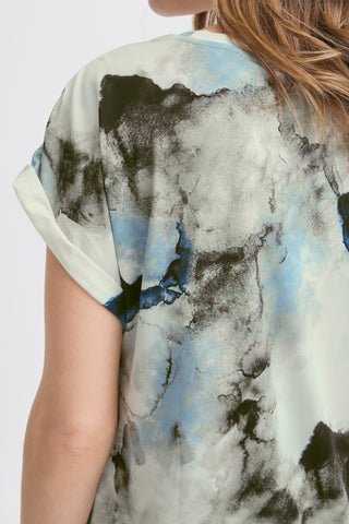 Seen Tee | Dusty Olive Watercololur