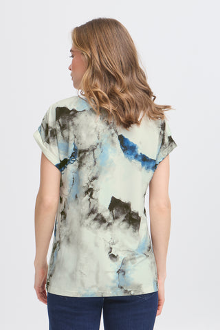 Seen Tee | Dusty Olive Watercololur