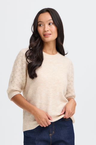 Kanva Jumper | Limestone Melange