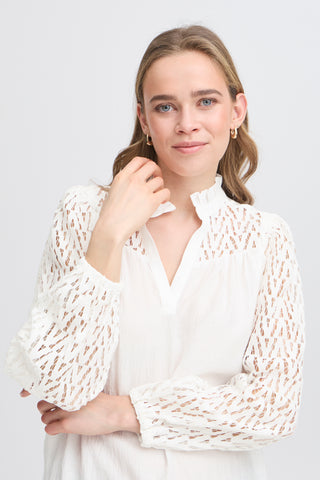 Bess Blouse | Blanc De Blanc