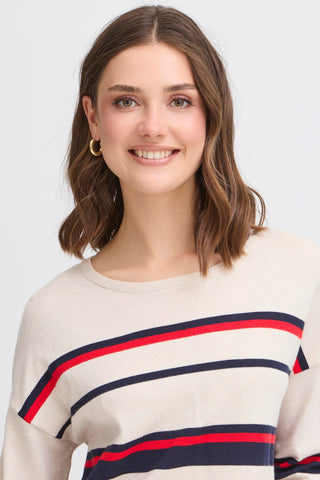 Melani Jumper | Limestone Melange