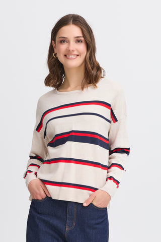 Melani Jumper | Limestone Melange