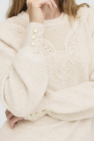 Ellen Jumper | Oatmeal Melange