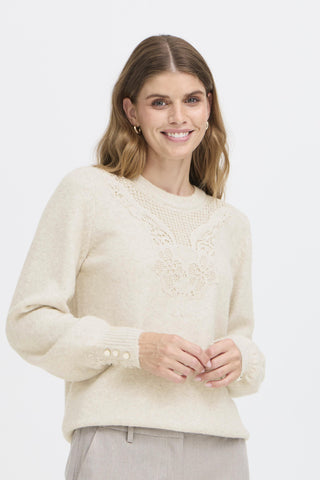 Ellen Jumper | Oatmeal Melange