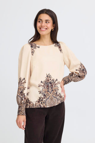 Adara Blouse | Pumice Stone