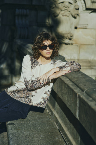 Adara Blouse | Pumice Stone