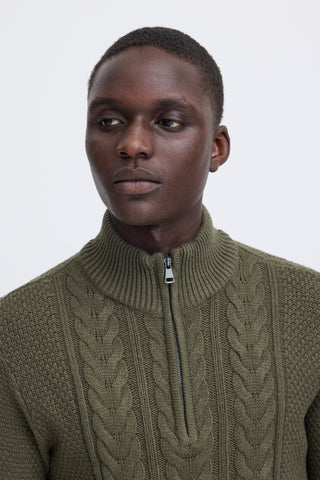 Basim Half Zip  | Forest Night