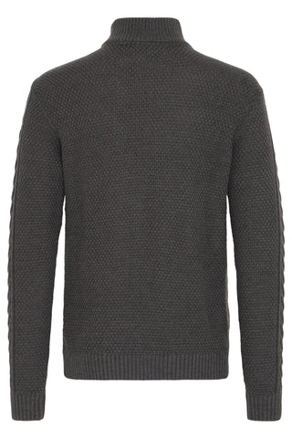 Basim Half Zip  | Charcoal Mix