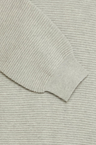 Clermont Ottoman Crew Neck Knit | Stone Mix