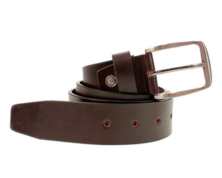 Frankfurt Leather Jeans Belt | Dark Brown