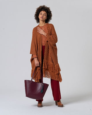 Round Neck Blouse  | Orange