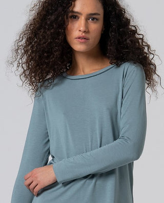 Ringer Tee | Dusty Blue