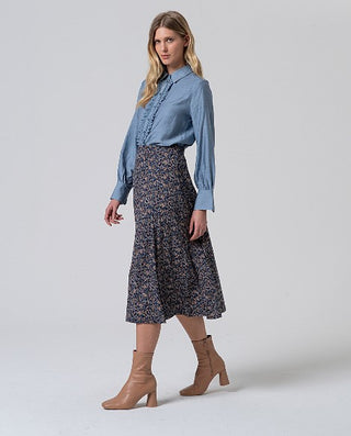 Flared Skirt | Blue