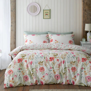 Ella Poppy Duvet Cover Set | Cream