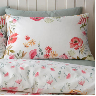 Ella Poppy Duvet Cover Set | Cream