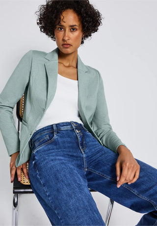 Silva Basic Blazer  | Nile Blue Melange