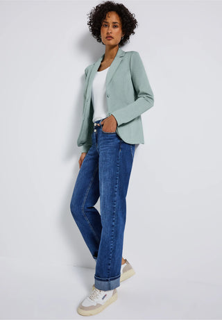 Silva Basic Blazer  | Nile Blue Melange