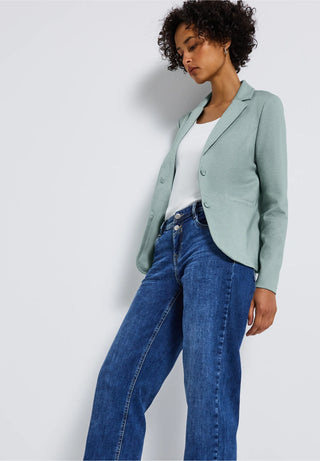 Silva Basic Blazer  | Nile Blue Melange