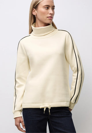 Polo Neck Sweater | Soft Beige