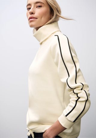 Polo Neck Sweater | Soft Beige