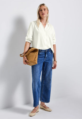 Seersucker Blouse | Off White