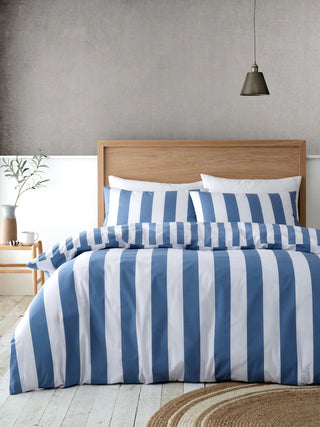Cove Stripe Duvet Cover Set | Blue