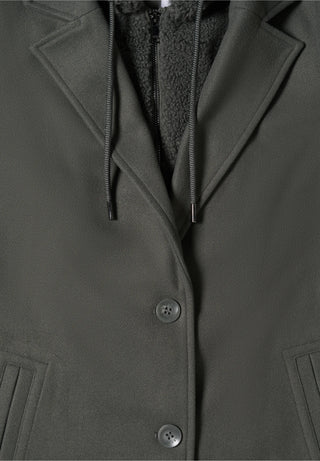 2 In 1 Teddy Coat | Dark Green