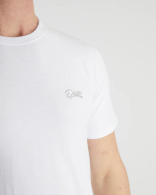 Basic Caden O Neck Tee | Optic White