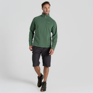 Men's Corey Half Zip Fleece | Mangrove Green