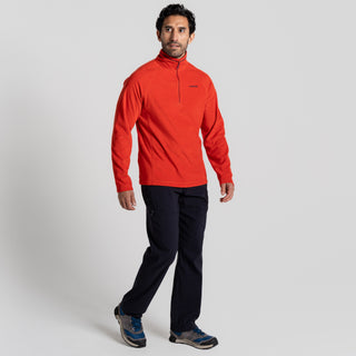 Men's Corey Half Zip Fleece | Pimento Red