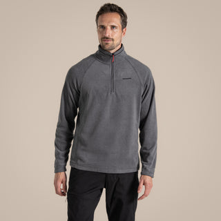 Men's Corey Half Zip Fleece | Black Pepper Marl