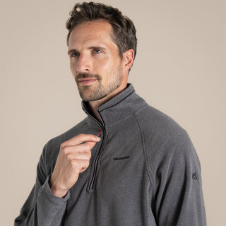 Men's Corey Half Zip Fleece | Black Pepper Marl