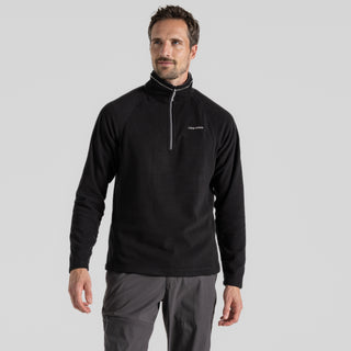 Men's Corey Half Zip Fleece | Black