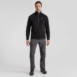 Men's Corey Half Zip Fleece | Black