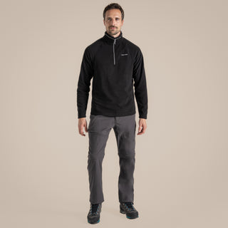 Men's Corey Half Zip Fleece | Black