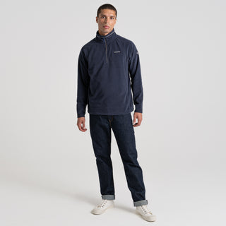 Men's Corey Half Zip Fleece | Dark Navy / Blue Navy Marl