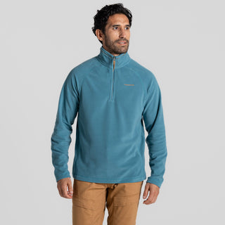 Men's National Trust Corey II Half Zip Fleece | Tranquil Blue