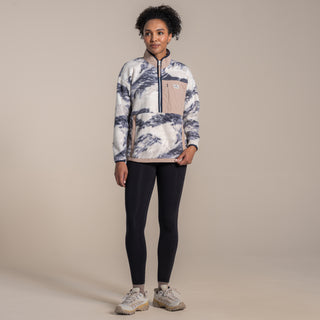 Women's Grange Half Zip | Ecru Print